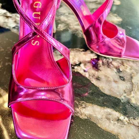 Guess Hot Pink Stiletto Heels - Picture 5 of 7